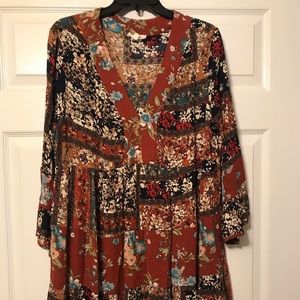 entro brand multi colored dress size XL